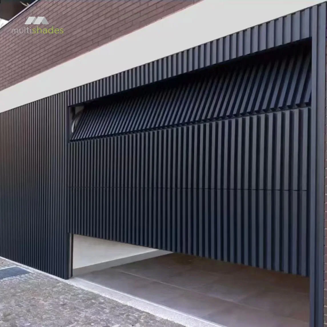 Multishades Automatic Electric Residential Vertical Garage Door Aluminum Modern Insulated Soundproof for Villas Residential