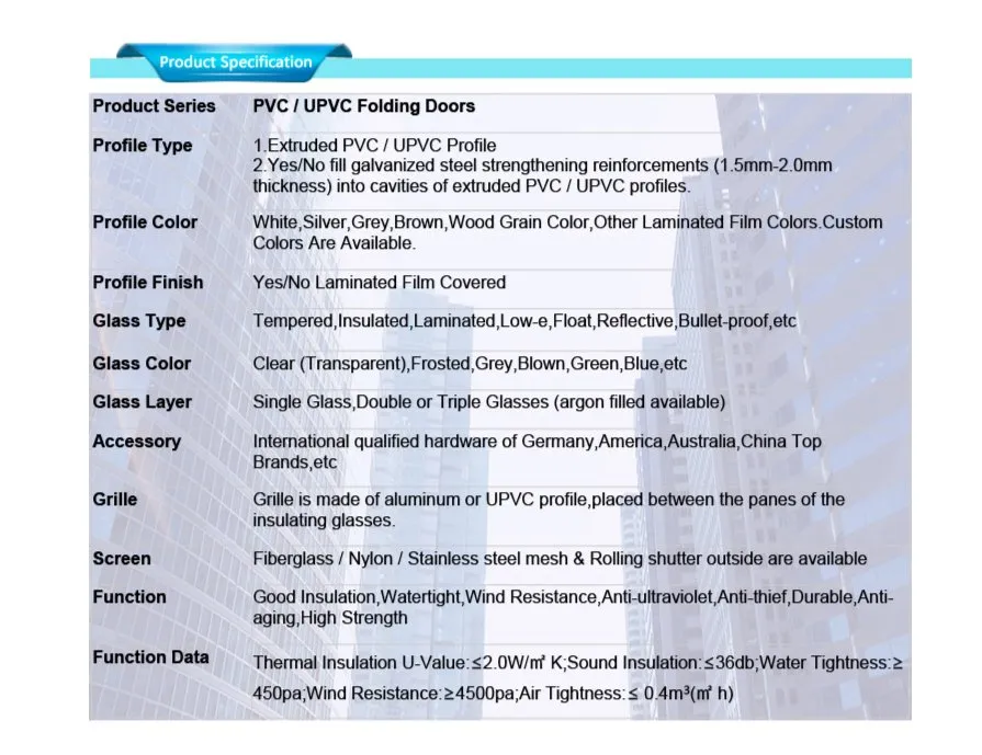 Compact PVC Accordion Door for Small Spaces