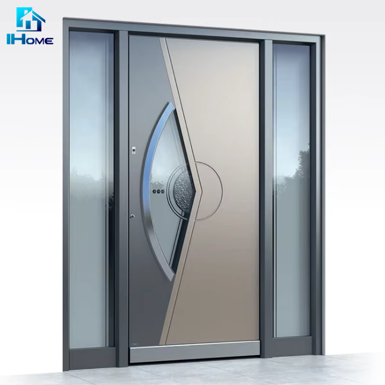 Luxury Design Front Entry Fiber Glass Doors Aluminum Insulated Front Entry Pivot Doors Exterior Door for Villa