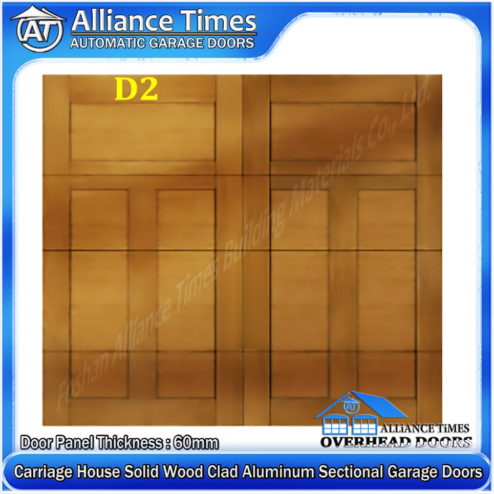 Manual Emergency Release Carriage House Wood Clad Aluminum Garage Doors