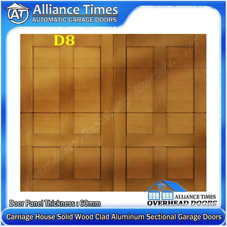 1000n Power Carriage House Wood Clad Aluminum Garage Doors
