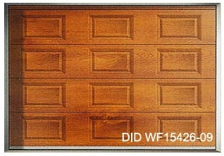 CE Approved Steel PU Insulated Residential Automatic Overhead Sectional Garage Door