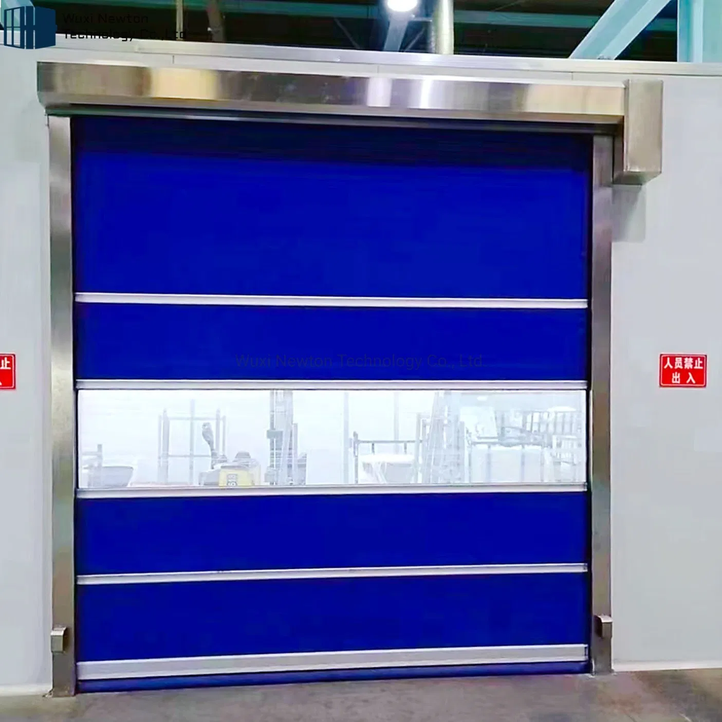 High Speed Roll up Sheet Shutter Door Aluminum PVC High Speed Spiral Door