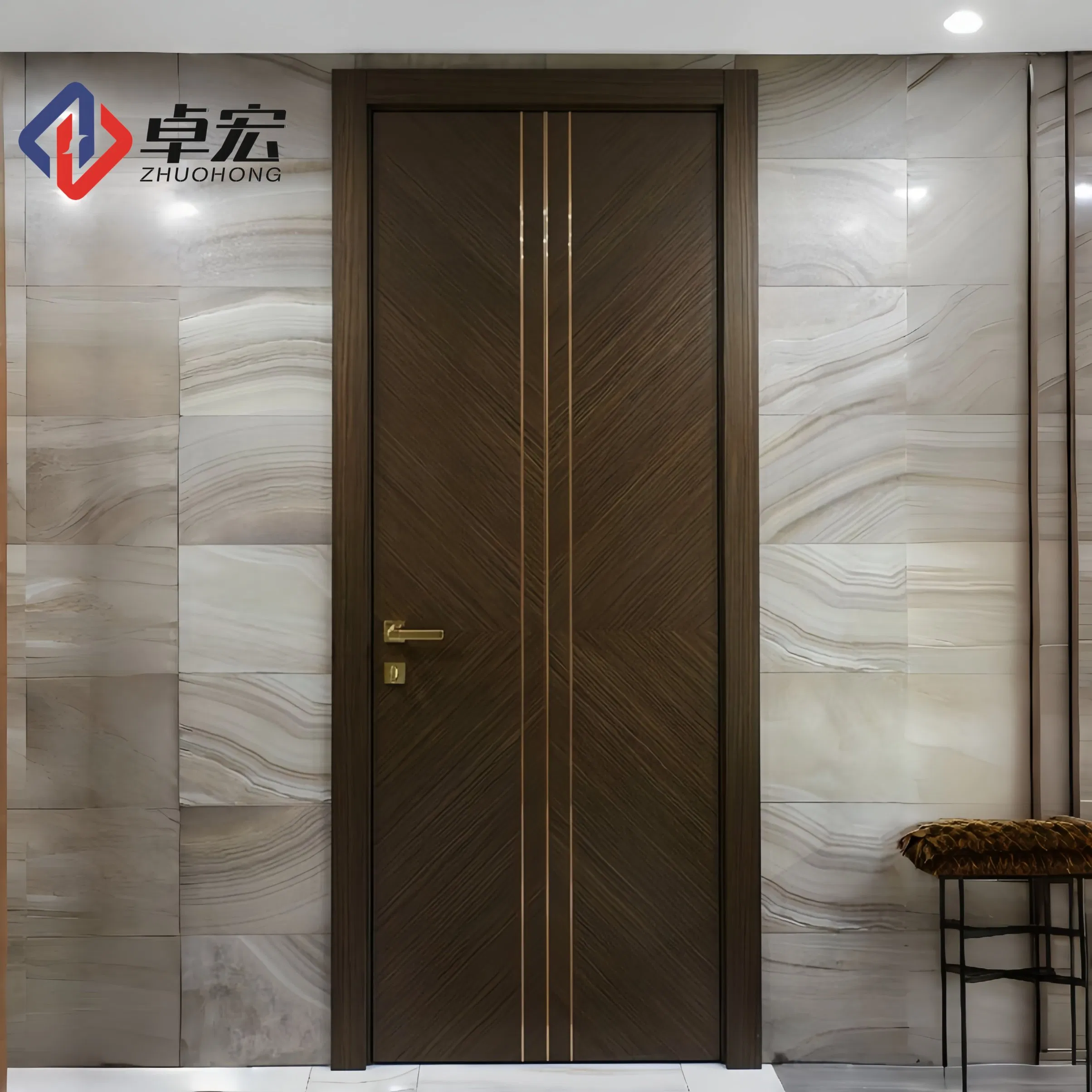Premium Faux Wood Grain Door — Luxurious and Grand