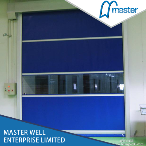 High Speed Spiral PVC Door Sheet Shutter Fast Roll-up Industrial Insulated Door