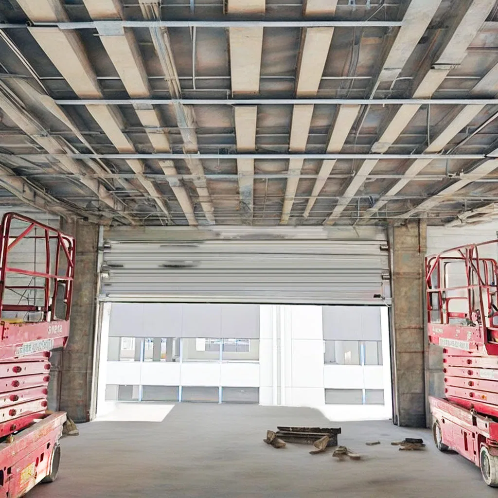 Modern Style High Quality Steel Garage Door Electric Side-Opening Insulated Sectional Overhead for Villas Polymer Construction