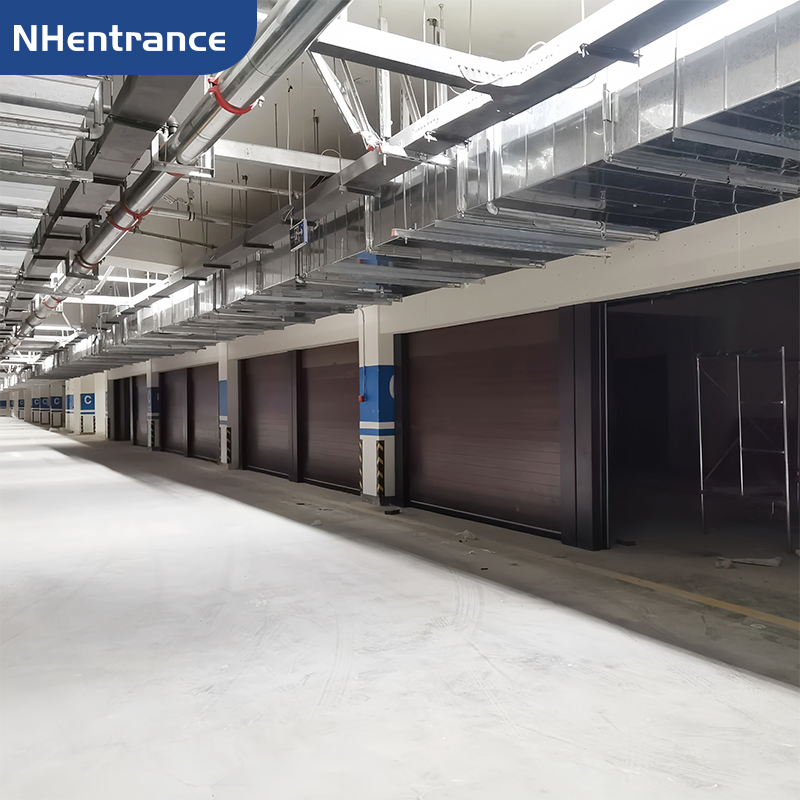 Premium Spiral Garage Door with French Style and Metallic Copper Finish for Luxury Residences