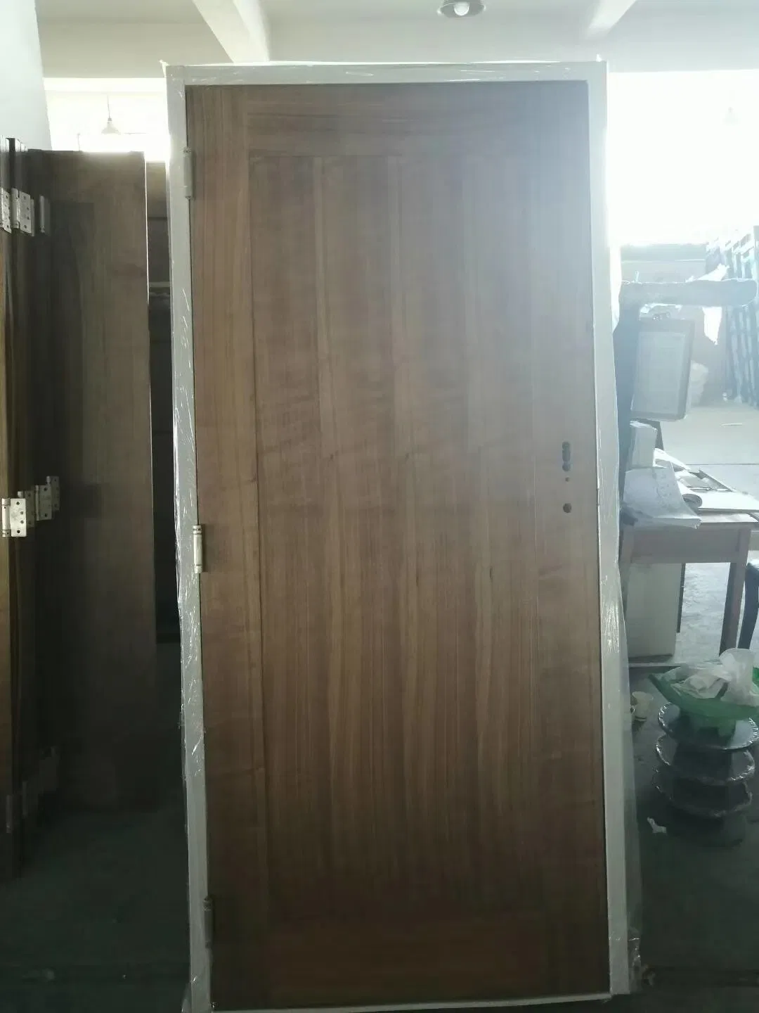 Custom 20 45 60 90 Min Fireproof Door UL Listed Security Commercial Hotel Fire Rated Wooden Door for Interior Guest Room