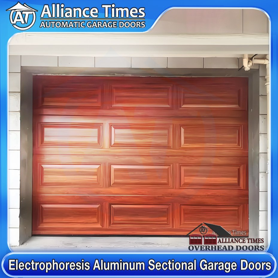 Stylish Faux Wood Finish Aluminum Garage Doors for Modern Homes