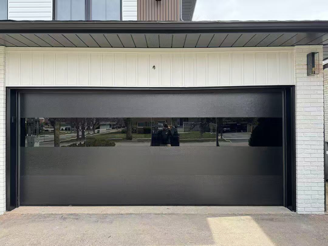 Foshan Factory Flat Garage Door with Flush Heat Insulation Metal Aluminum Sandwich Sectional Panels