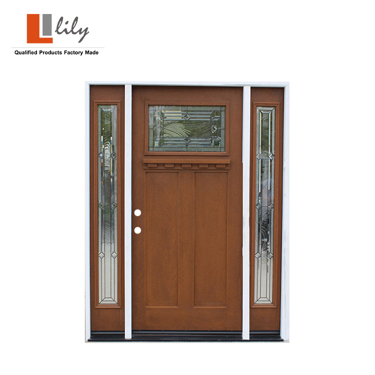 2021 Latest Exterior Doors in Fiberglass with Glass for Patio