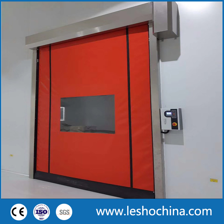 Industrial Overhead Auto Repairing Zipper High Speed Fast Acting Vinyl Doors for Logistics