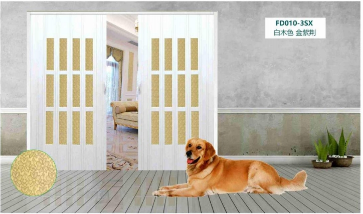 PVC Folding Accordion Door with Custom Color Options