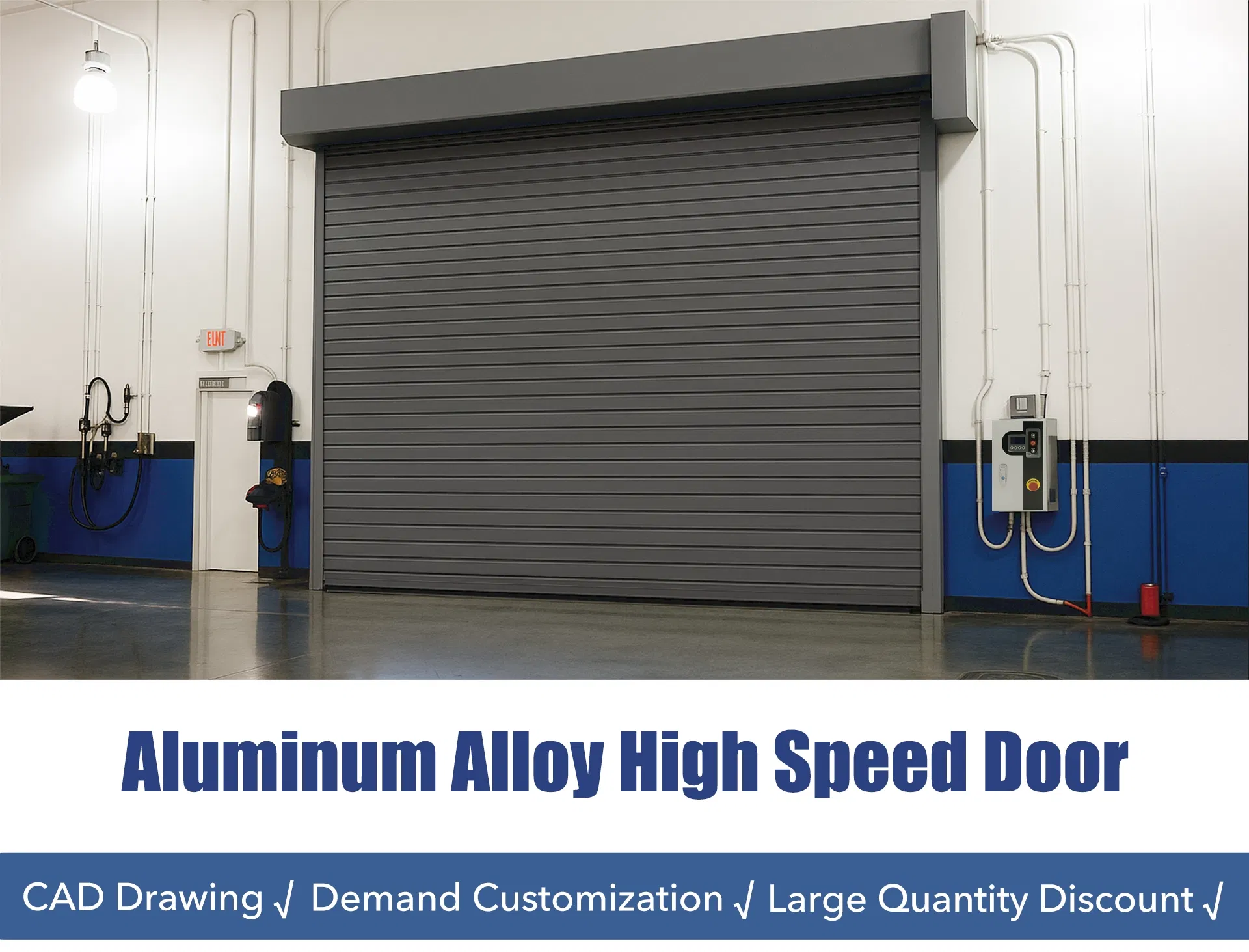 Industrial Aluminum Alloy High Speed Rapid Roll Door