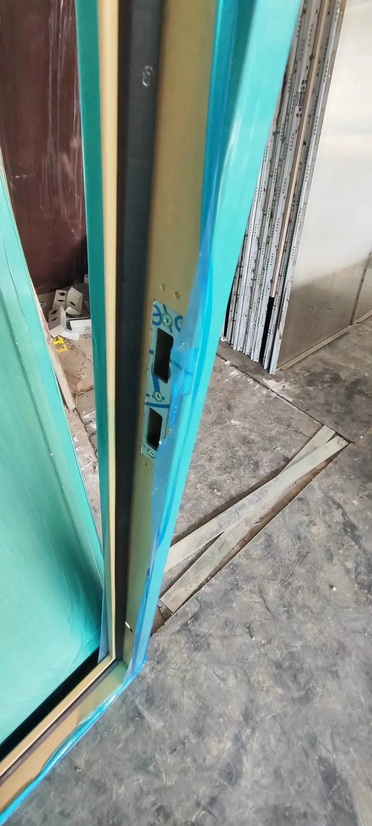 Anti X-ray 2mmpb Lead Lines Steel Doors with Wooden Look Surface Finish