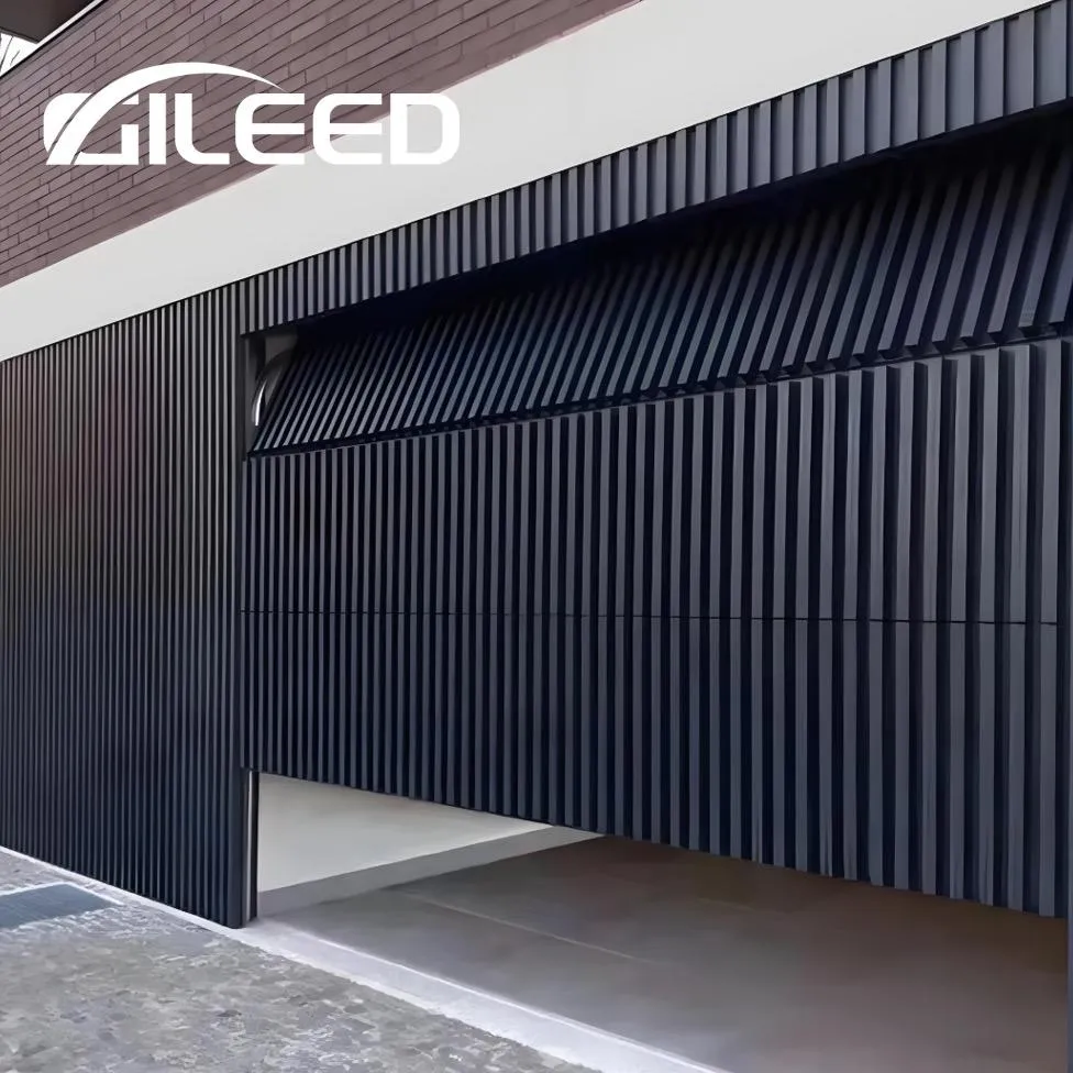 Aluminum grid garage door main view