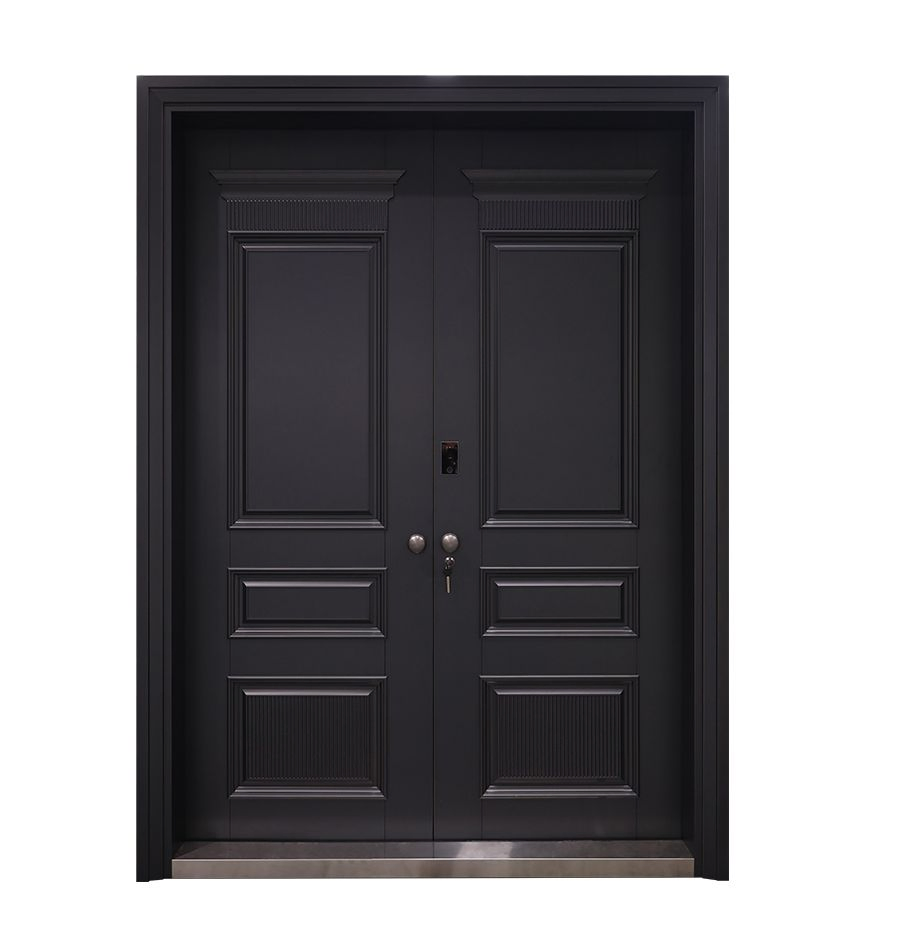 High-End Customized Exterior Security Metal Armored Entrance Steel Door for Anti-Theft