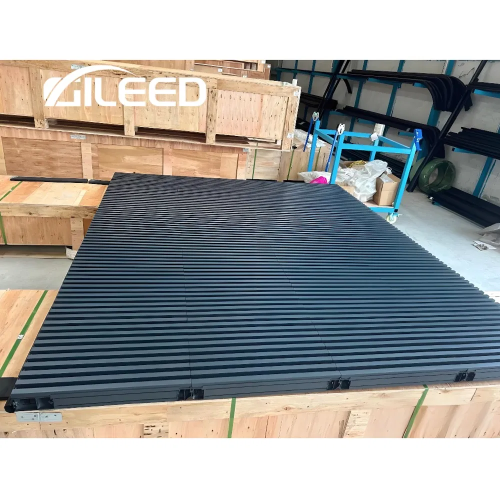 Durable Automatically Vertical Grid Door Invisible Grille Aluminum Alloy Garage Door