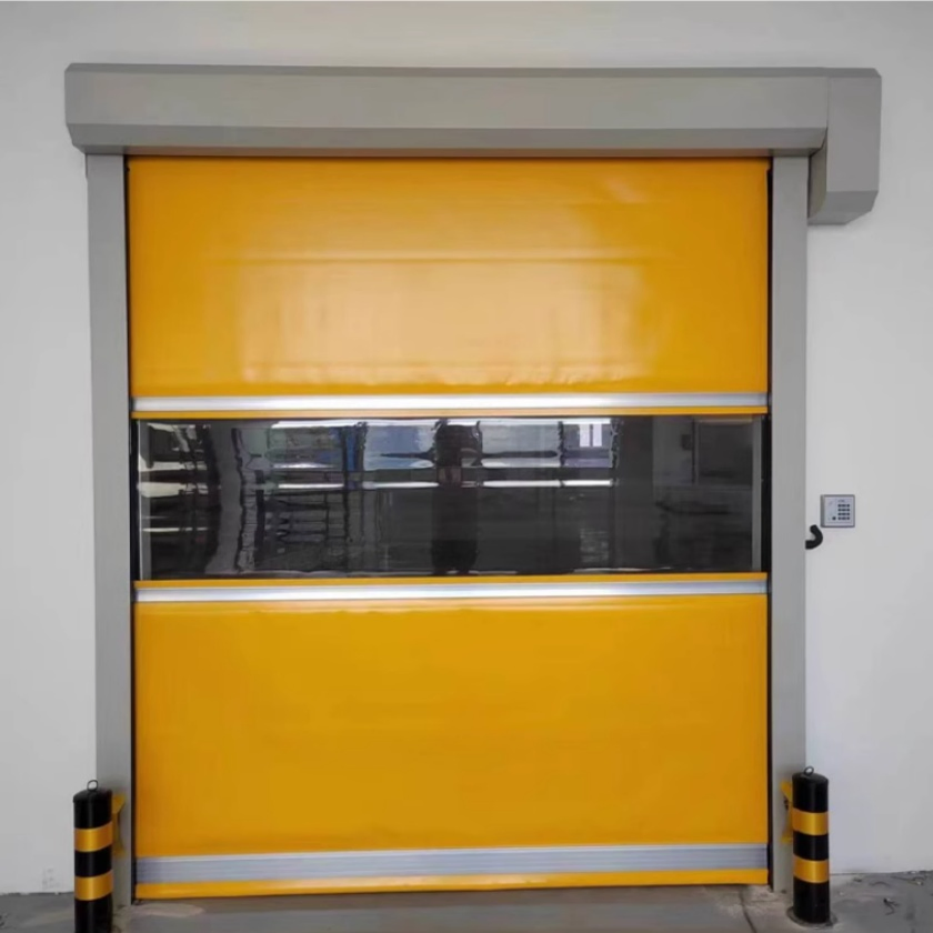 Commercial High Speed Rapid Roll up Vinyl Garage Doors with Remote Control