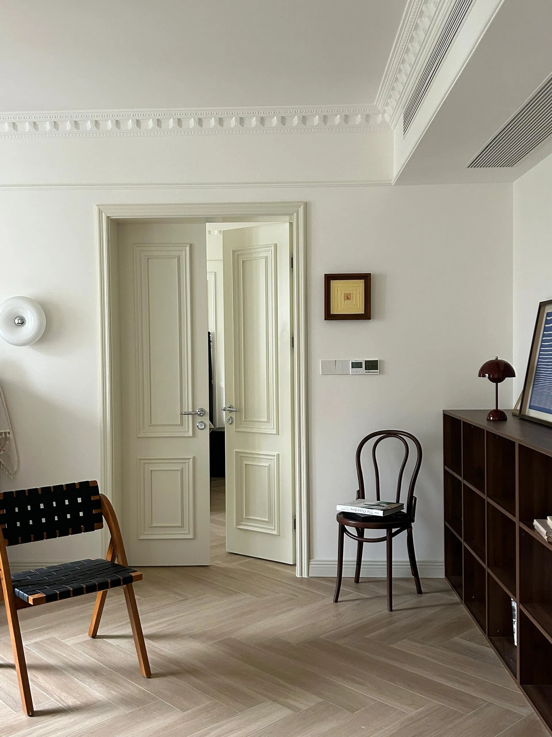 Modern Interior Door Veneer Sheets HDF Door Roll-up Closet Door Solid Wood with Finished Surface for Interiors