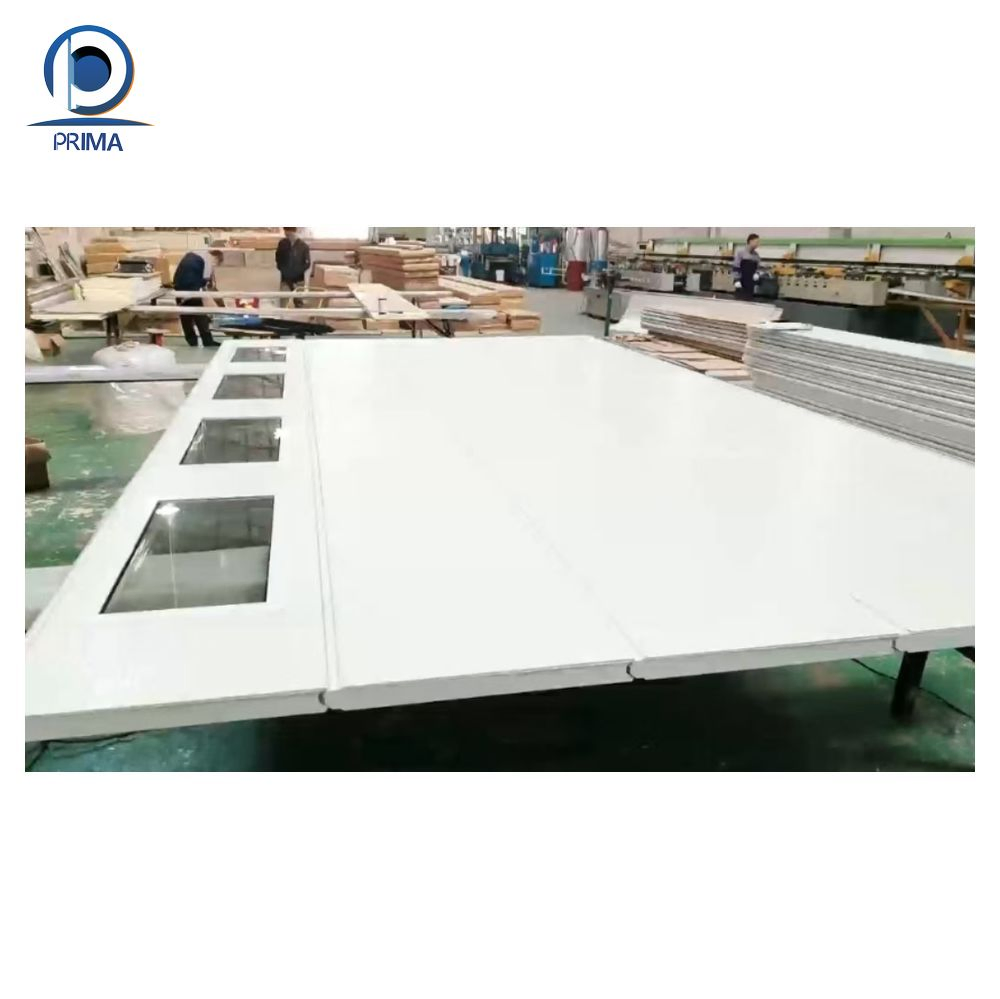 High Quality Garage Door with Flush Panel Automatic Aluminum Full View