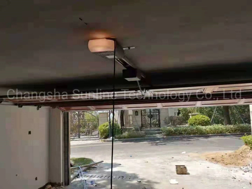 Automatic Roller Door Imitation Copper and Wood Grain All Aluminum Alloy Motorized Sectional Garage Doors