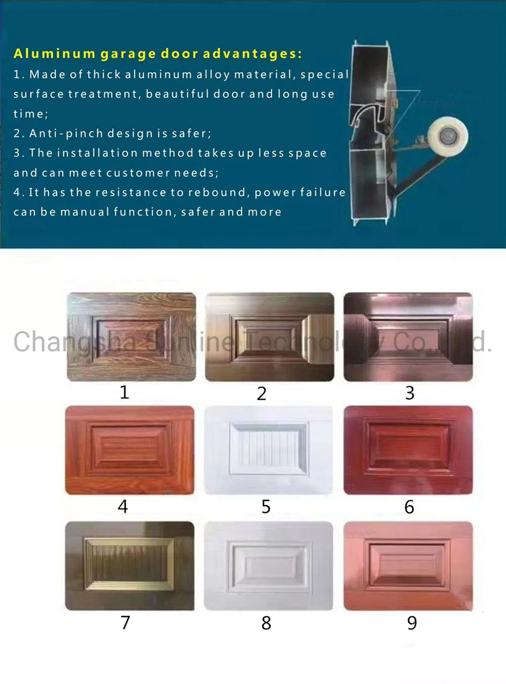 Imitation Copper Garage Door Panel