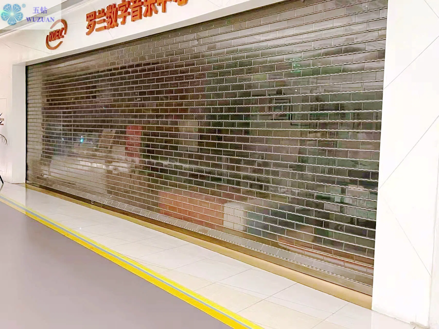 Commercial Transparent Roller Shutter Door Automatic Clear Polycarbonate Sheet Roll up Door