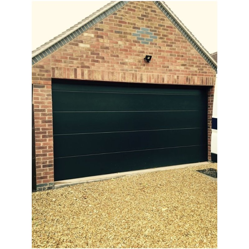 Luxury Flush Mount House Electric 16X7 Sectional Garage Door