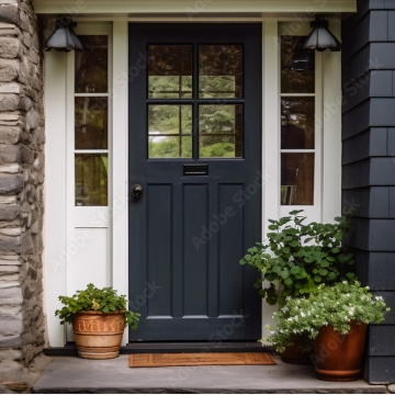 Foshang Factory Hot Sale Popular Custom Entrance Wood Door for Commercial Building