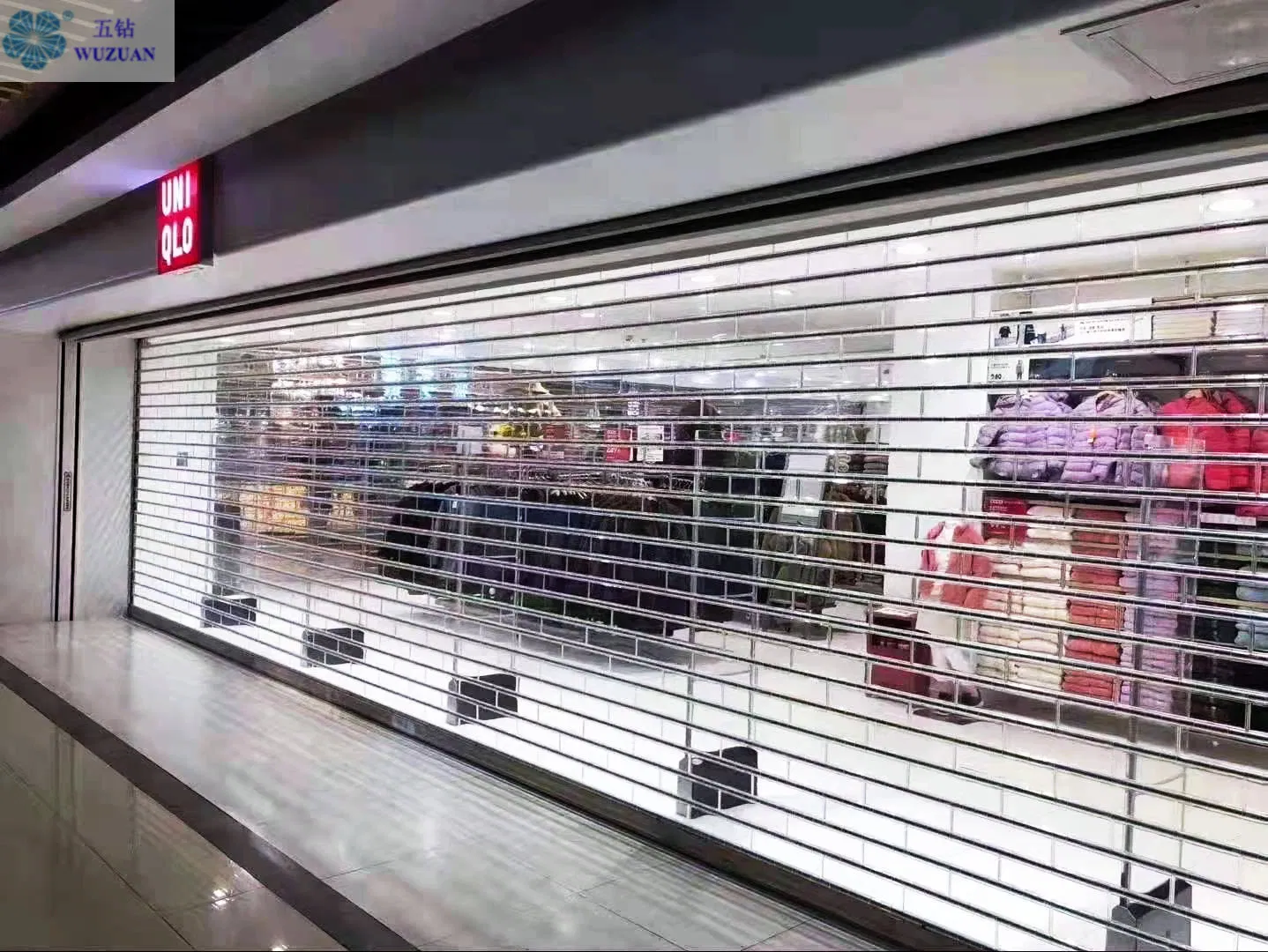 Commercial Transparent Roller Shutter Door Automatic Clear Polycarbonate Sheet Roll up Door