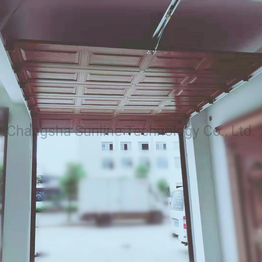 Imitation Copper Aluminum Sectional Garage Door with Electric Motor