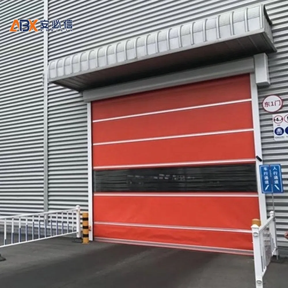 Plastic Electric Industrial Impact Resistant High Speed PVC Automatic Soft Roll up Curtain Door