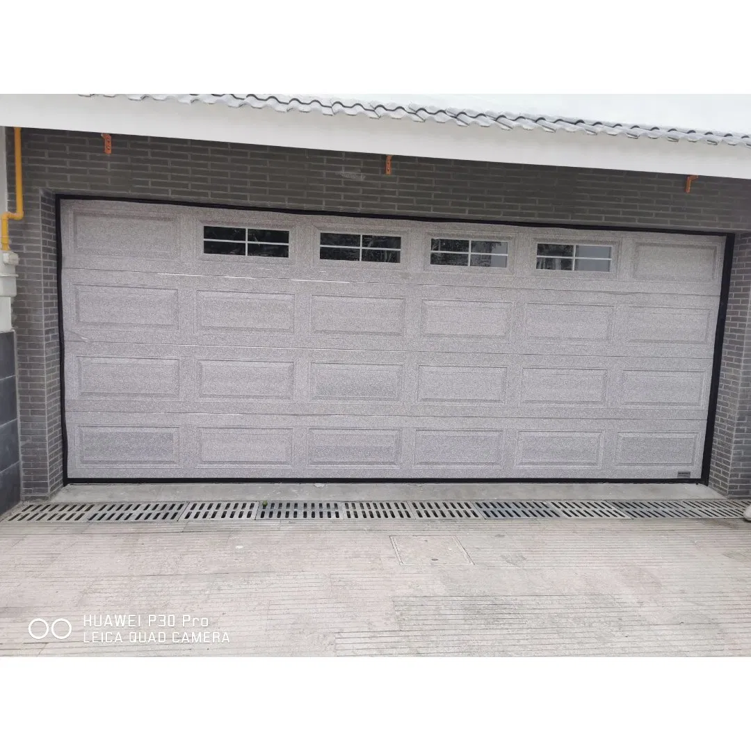 Modern Residential Commercial Automatic Insulated Electric Sectional Flush Steel Garage Door
