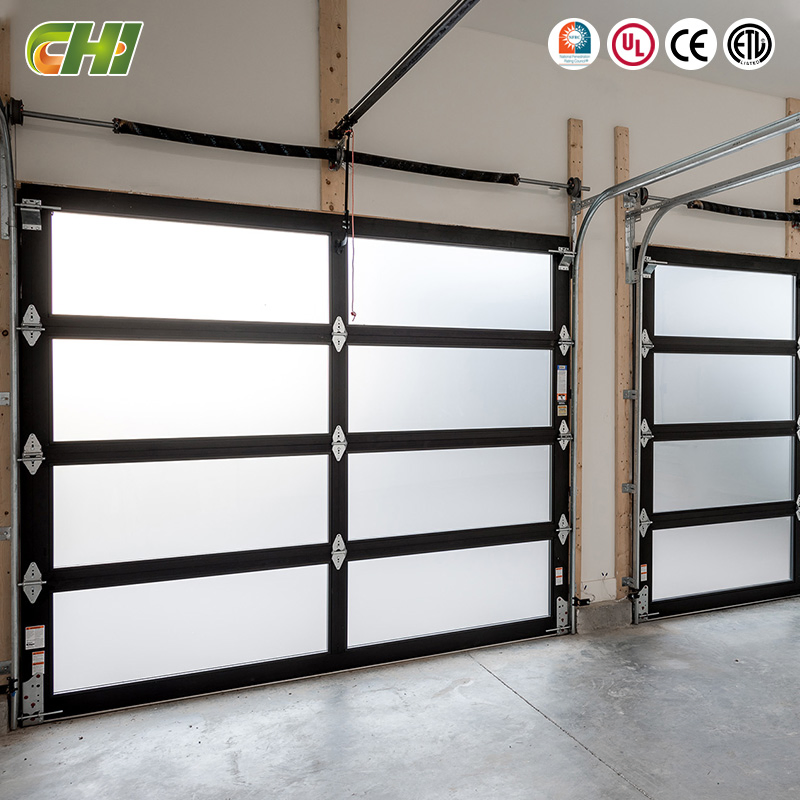 Chi 16X7 16X8 Full View Glass Garage Door Automatic Glass Garage Door