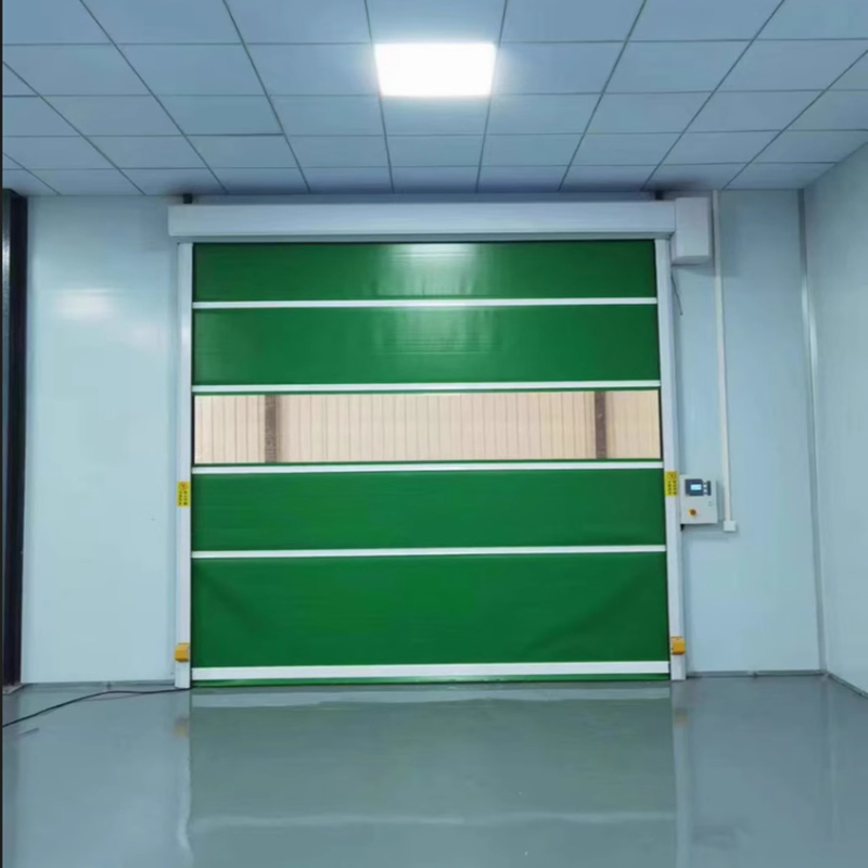 Commercial High Speed Rapid Roll up Vinyl Garage Doors with Remote Control