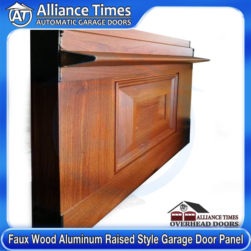 Stylish Faux Wood Finish Aluminum Garage Doors for Modern Homes