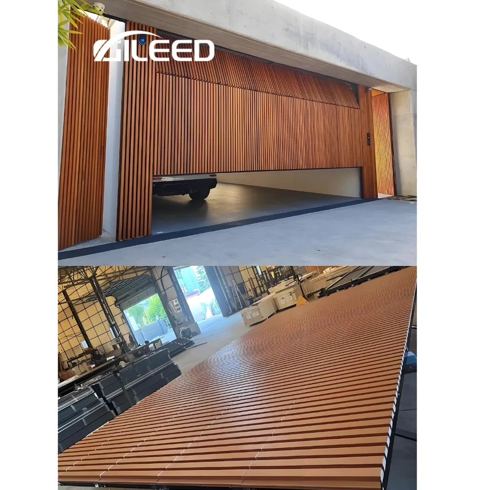 Durable Automatically Vertical Grid Door Invisible Grille Aluminum Alloy Garage Door
