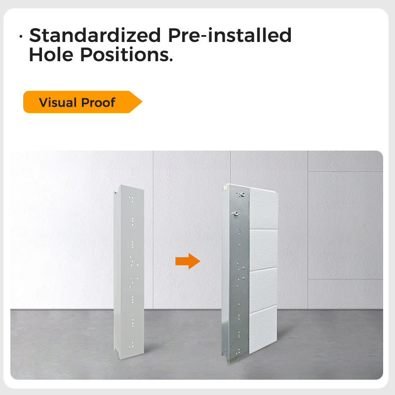 Chi Raised Style 9X7 Steel Raised Insulated Residential Sectional Overhead Garage Door