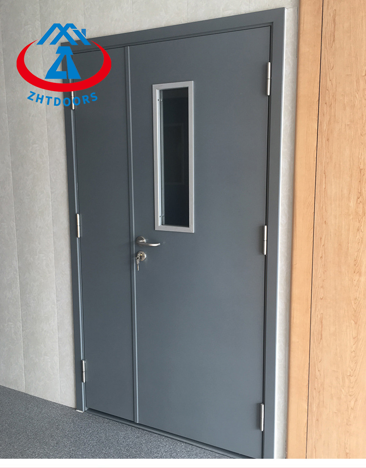 En Certificated Zhtdoors Ulul Certificated Price of Stainless Steel Fire Proof Rated Doors