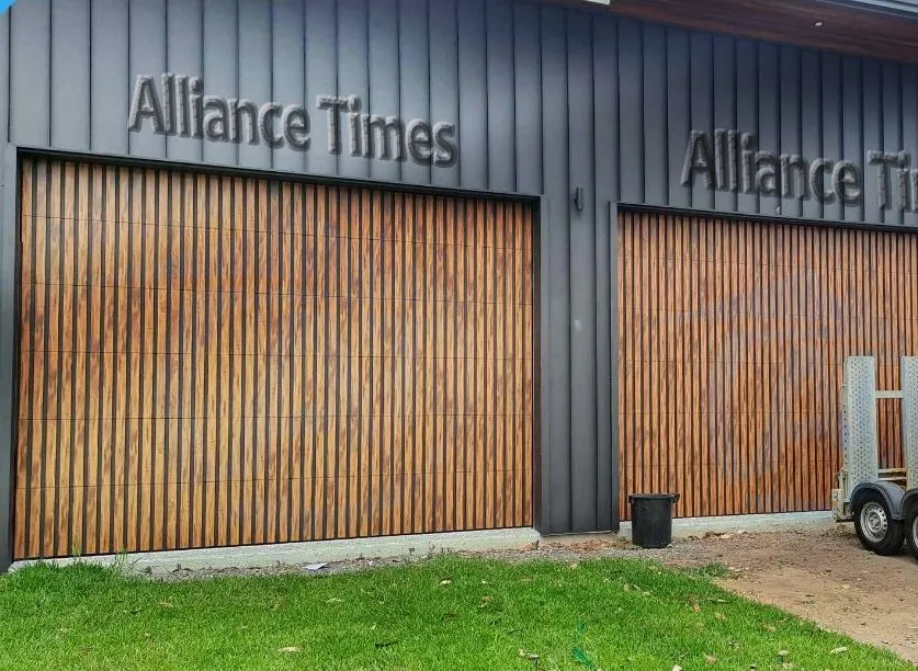 Aluminum Vertical Grille Garage Door