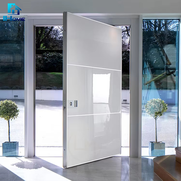Luxury Design Front Entry Fiber Glass Doors Aluminum Insulated Front Entry Pivot Doors Exterior Door for Villa