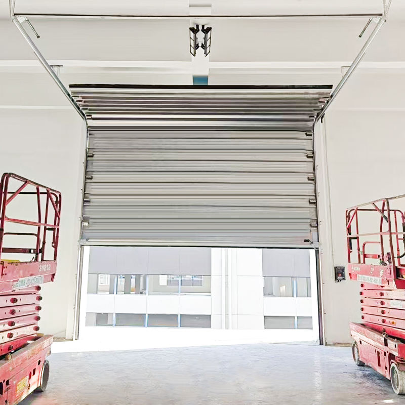 Modern Style High Quality Steel Garage Door Electric Side-Opening Insulated Sectional Overhead for Villas Polymer Construction