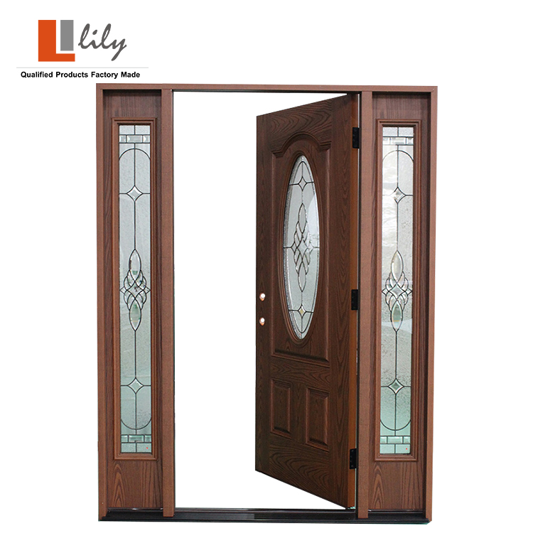 Fiberglass Door Manufacturers Villa Fancy Exterior Door with Sidelites