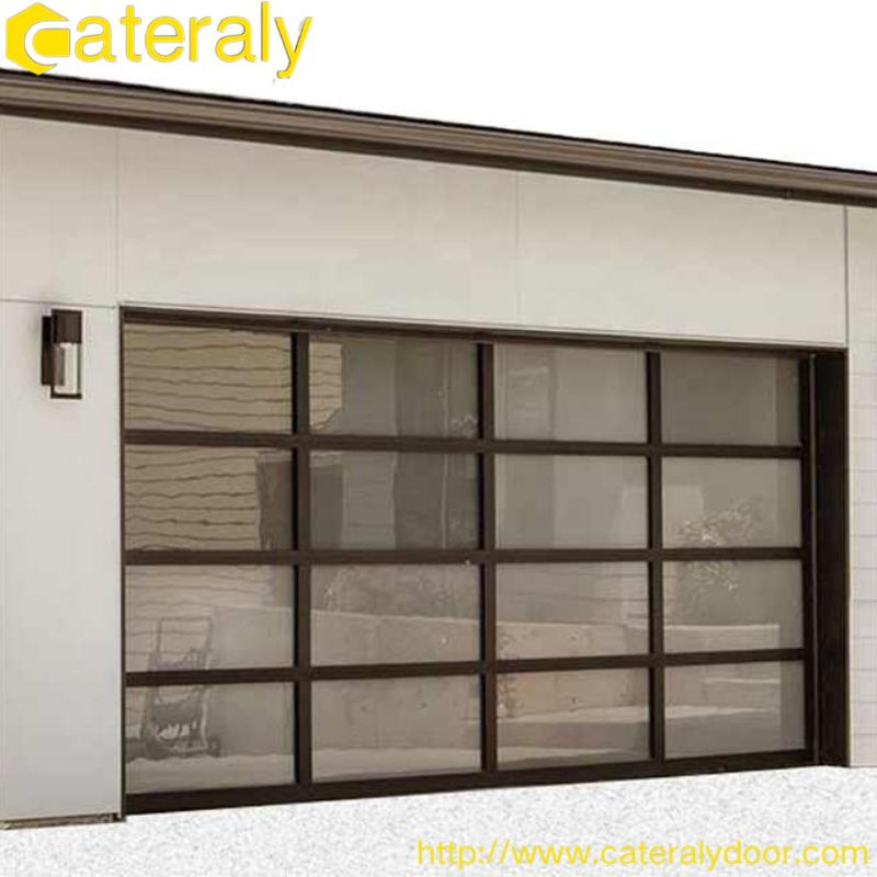 Hot Sale Architecture Custom Villa Modern Style Aluminum Glass Remote Automatic Metal Roll up Garage Doors for Residential Low Price Garage Doors Factory Wholes