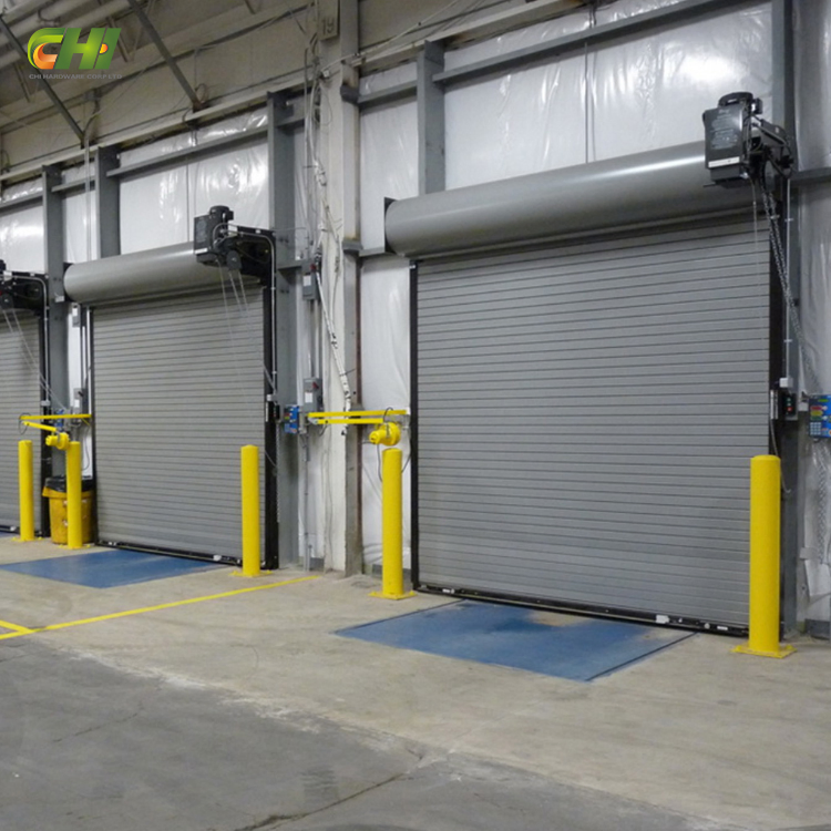 Vinyl PVC 16 Foot Grage Overhead Roll up Door Curtain Motor 110 3mm Vertical Roller Door Automatic Motor Rolling Door