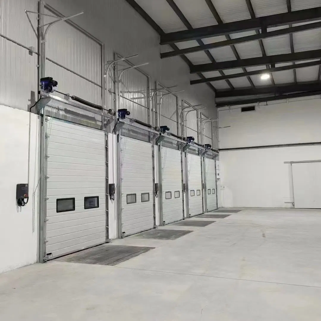 Automatic Remote Control Transparent Industrial Overhead Durable Steel Rolling Shutter Sectional Garage Doors with Elegant Finish