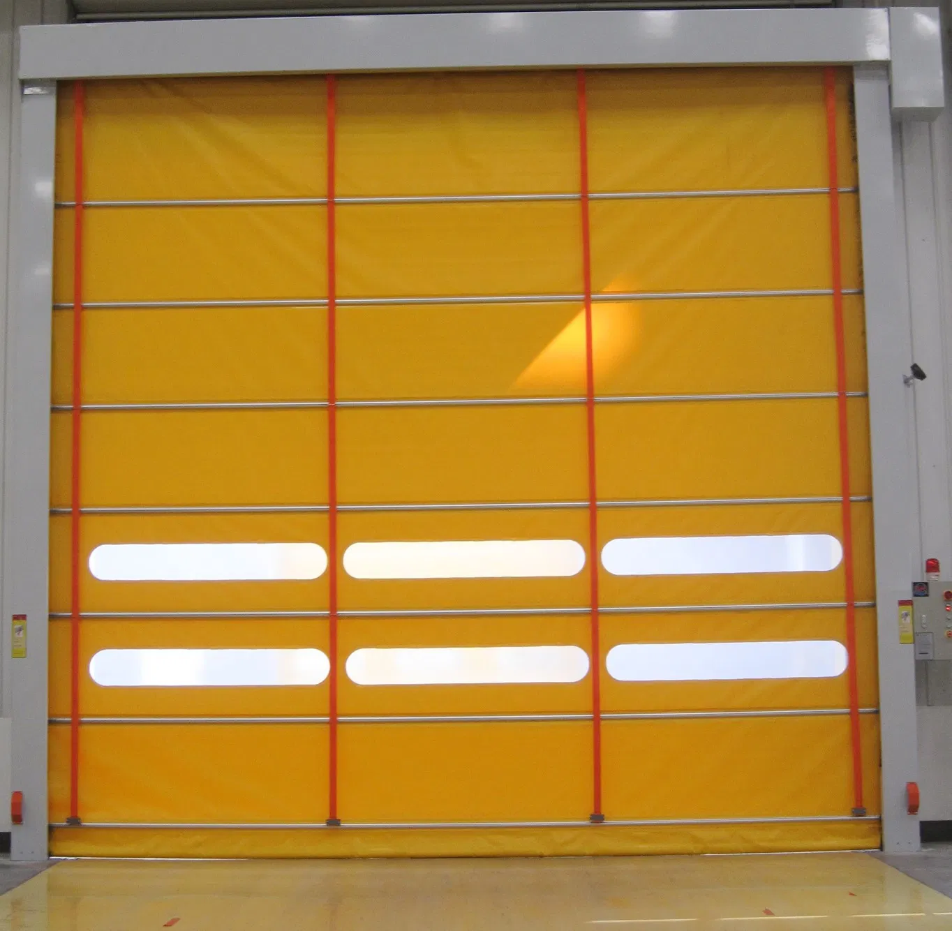Automatic High Speed Wind Resist Belt Stacking Rolling Roll-up Overhead Coiling Fold-up Rubber Vinyl Warehouse Clean Room Folding Gate Garage Door