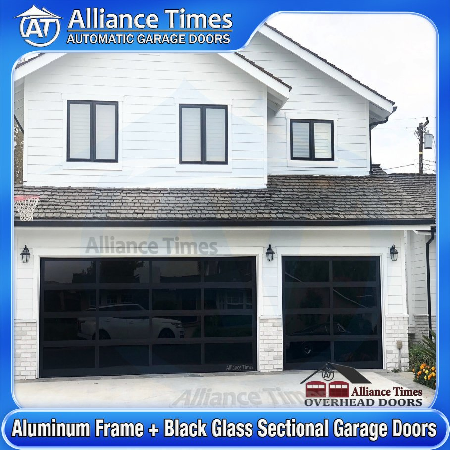 Elegant Tempered Glass Integrity Heritage Roll up Garage Doors with Durable Aluminum Frame
