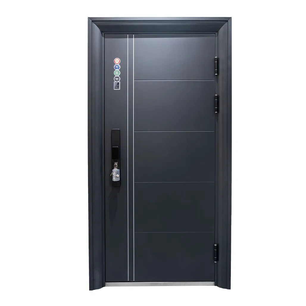 China Stainless Steel Security Door - Aluminum Entrance Interior Guangdong Exterior Metal Modern Wrought Iron Front Single Double Armored Pivot Door Price